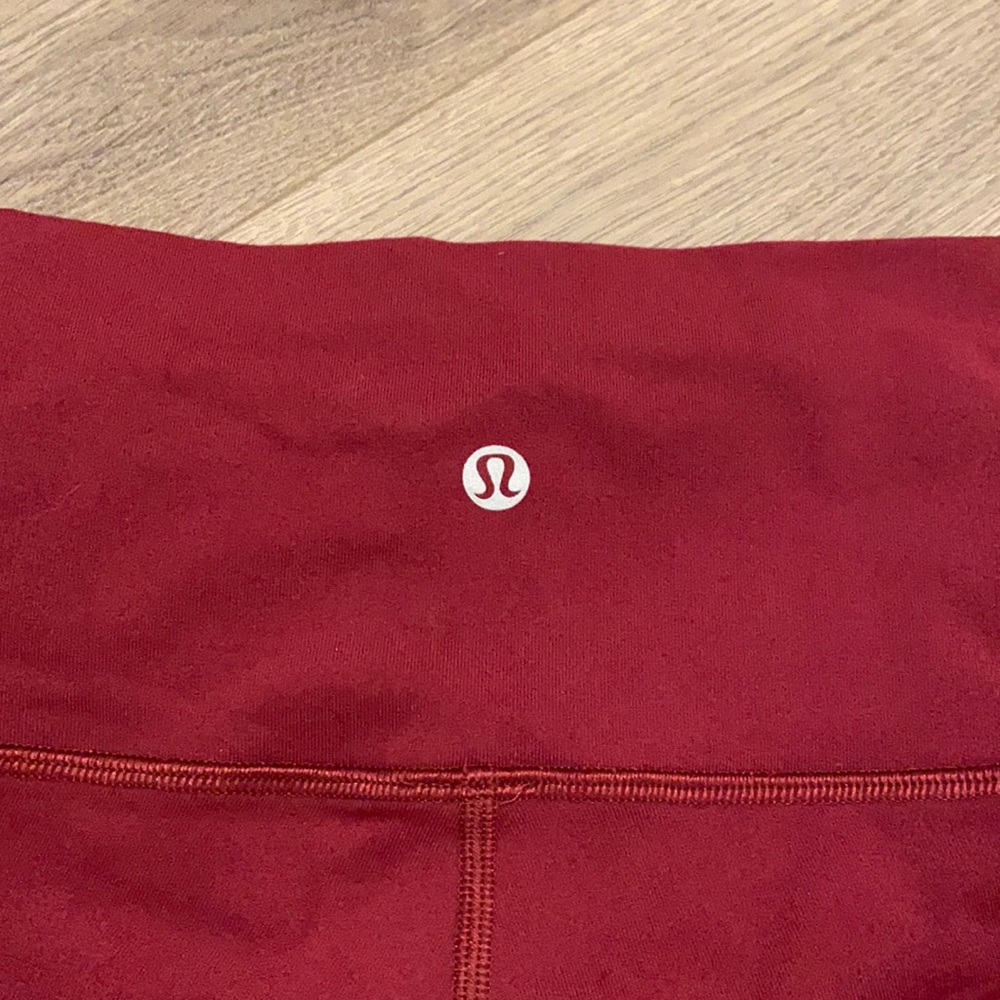 S Maroon Lululemon leggings